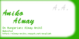 aniko almay business card